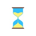 Hourglass icon. Sand clock or hour glass sign. Time, timer, countdown concept. Vector illustration Royalty Free Stock Photo